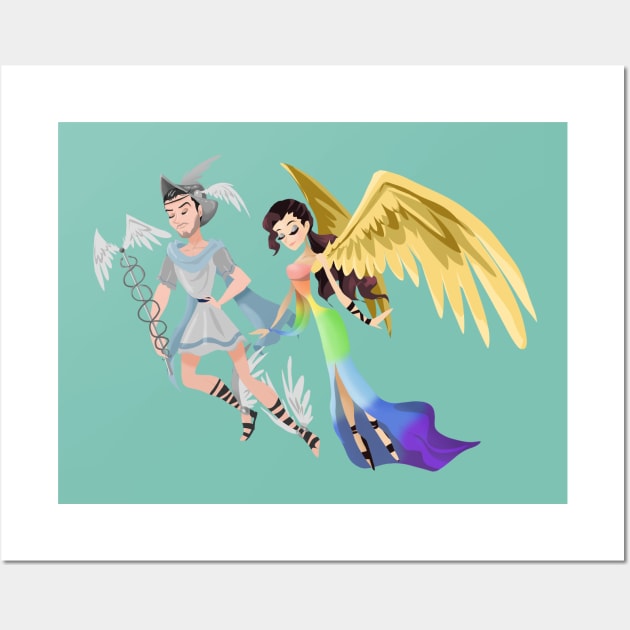 Hermes and Iris Wall Art by JonasEmanuel